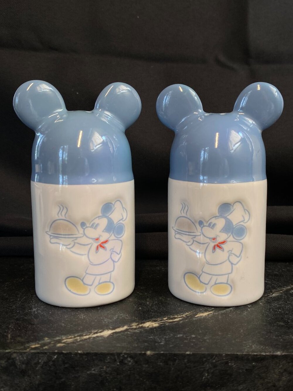Vintage Disney Gourmet Mickey Mouse Salt & Pepper Shakers